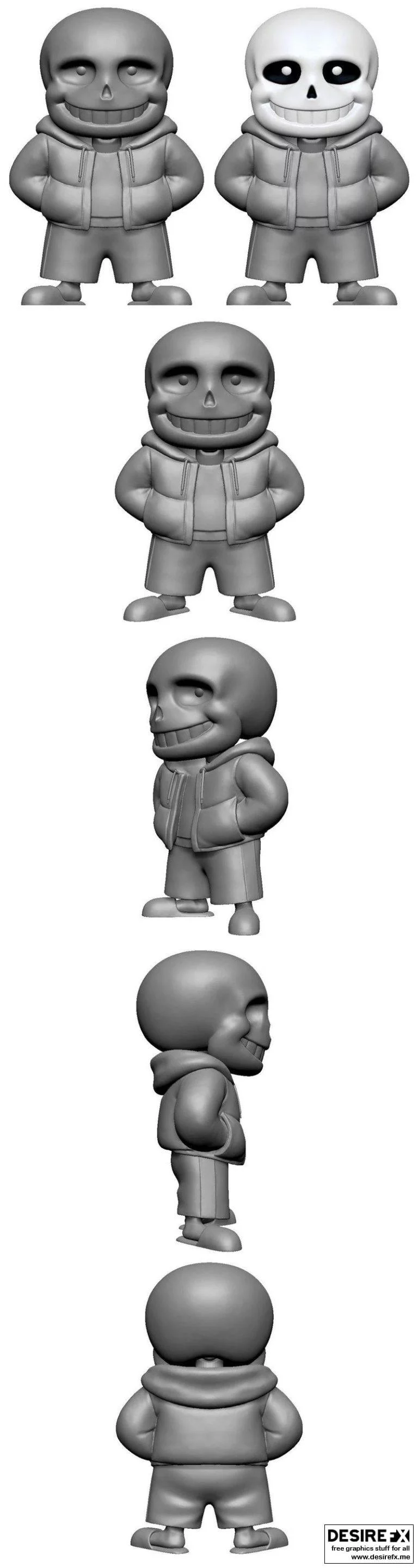 Undertale - Sans - 3D打印模型|Sans from Undertale