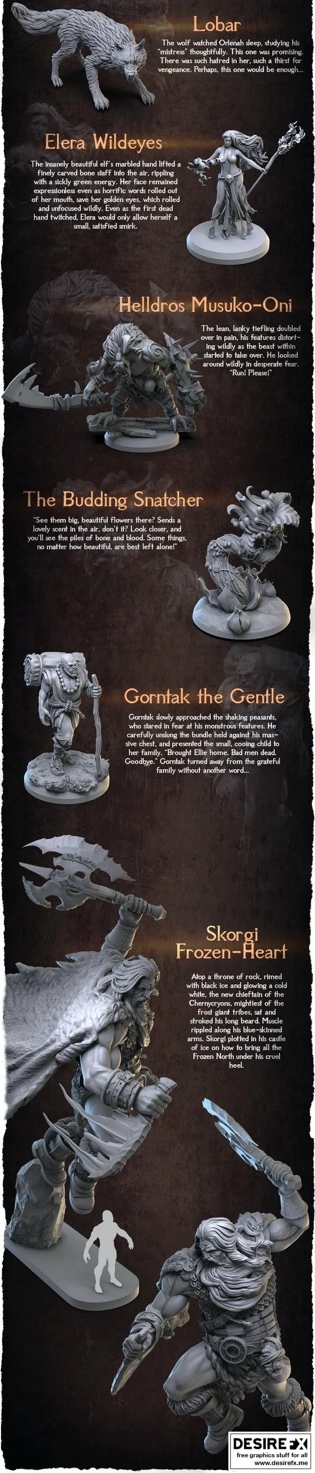 3D打印模型：赛拉特幸存者|3DArtDigital – Survivors of Serath