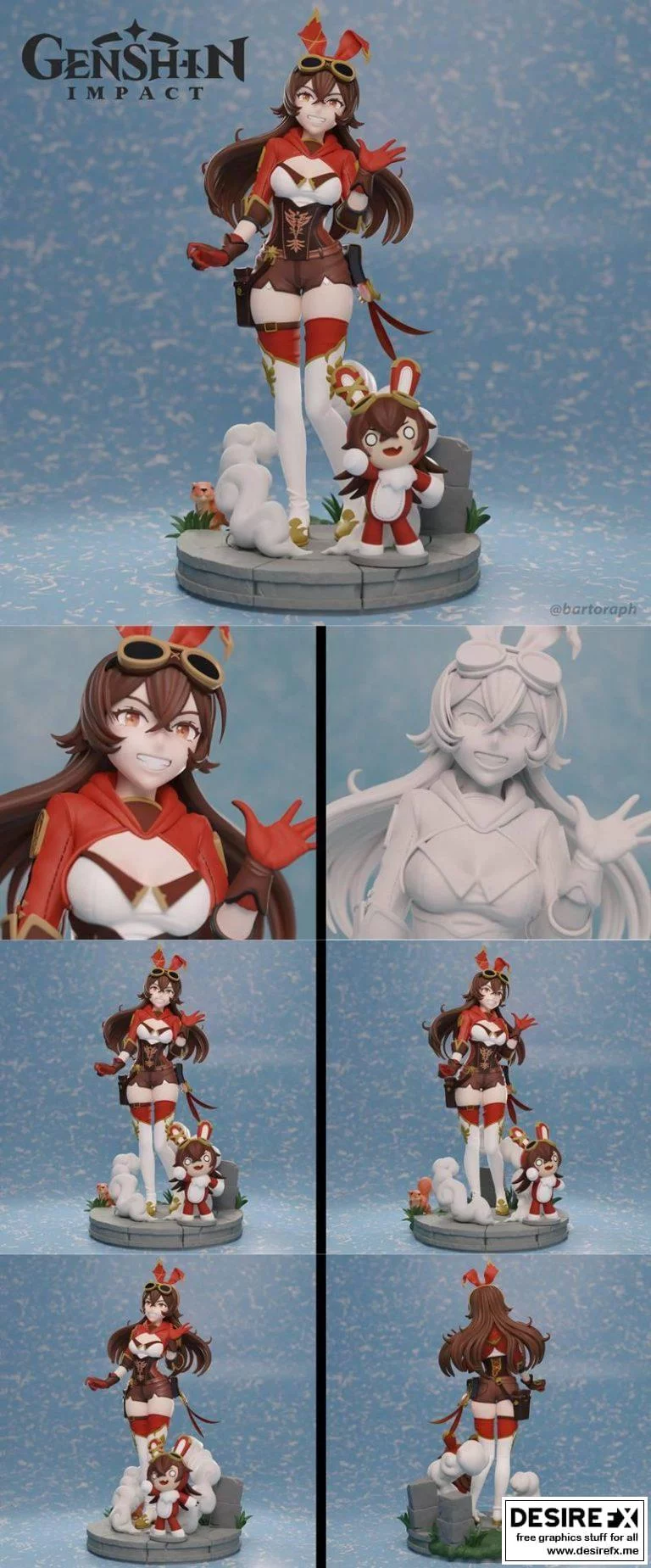 原神艾尔海森3D打印模型|Genshin Impact Amber