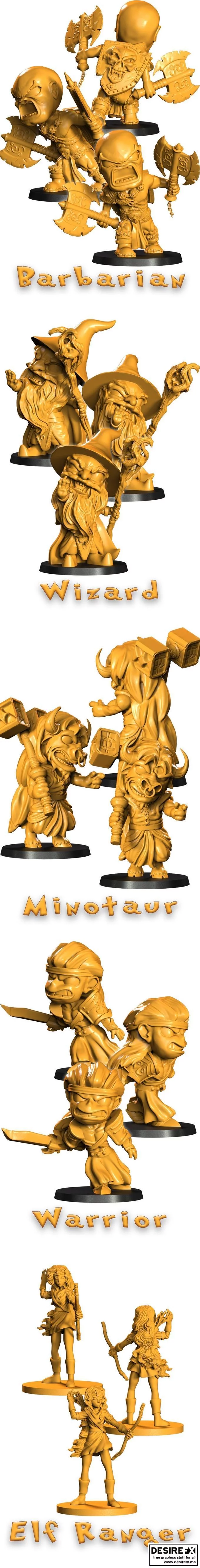 Bombo Studios – 3D打印模型集：动漫游戏角色立体造型|Bombo Studios – A Fun Adventure