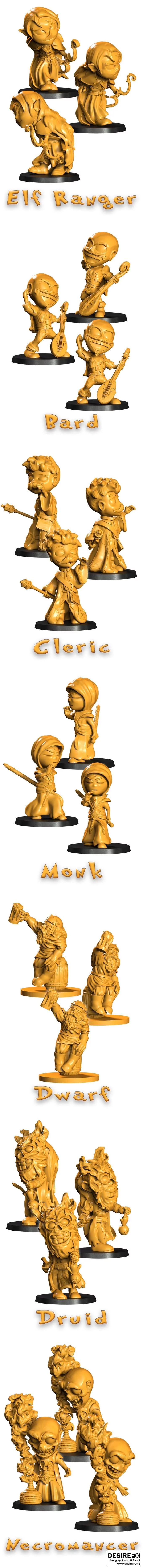 Bombo Studios – 3D打印模型集：动漫游戏角色立体造型|Bombo Studios – A Fun Adventure