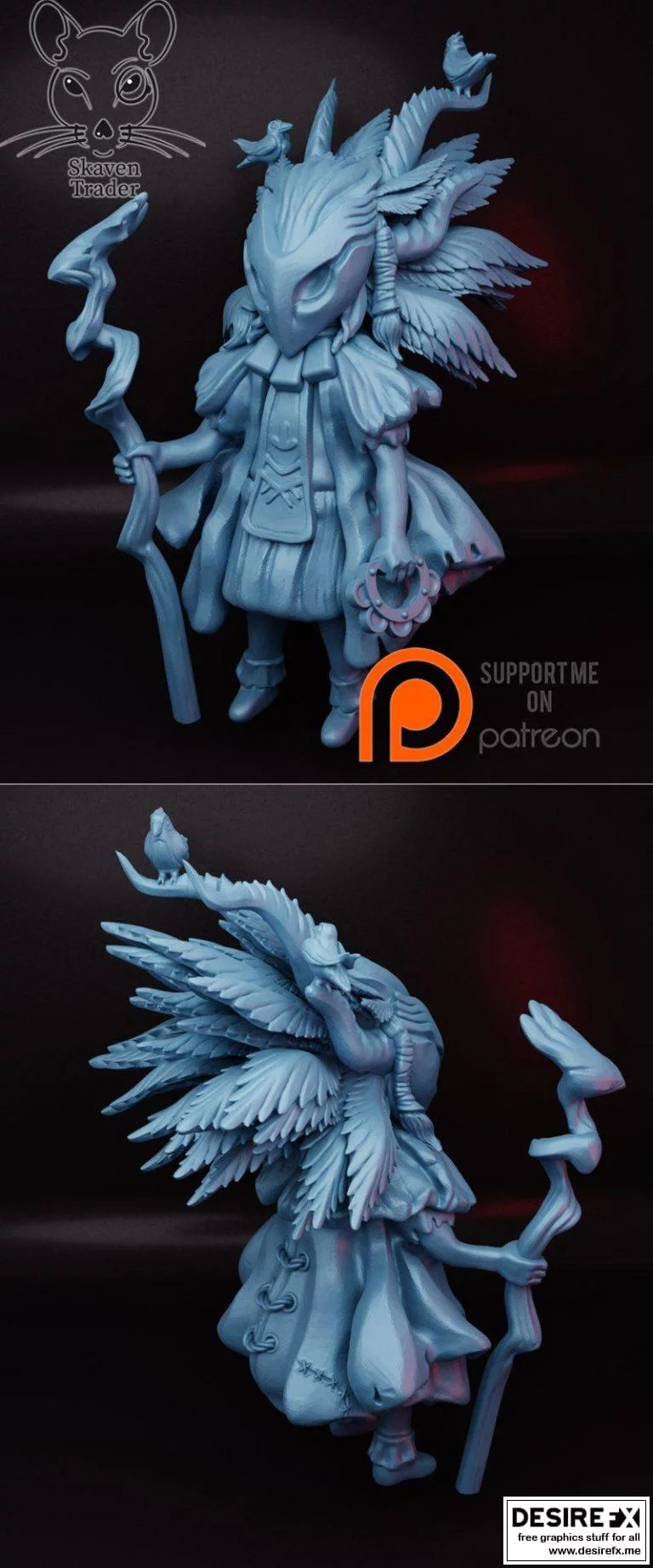 Eva中的Eva角色3D打印模型|Eva Druid