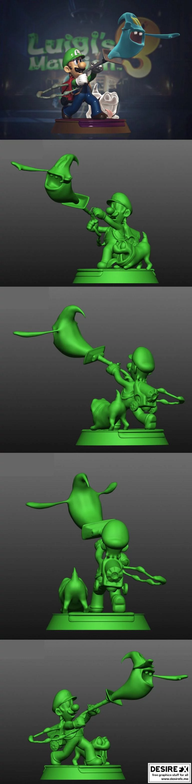 Luigi’s Mansion 3D打印模型|Luigi’s Mansion