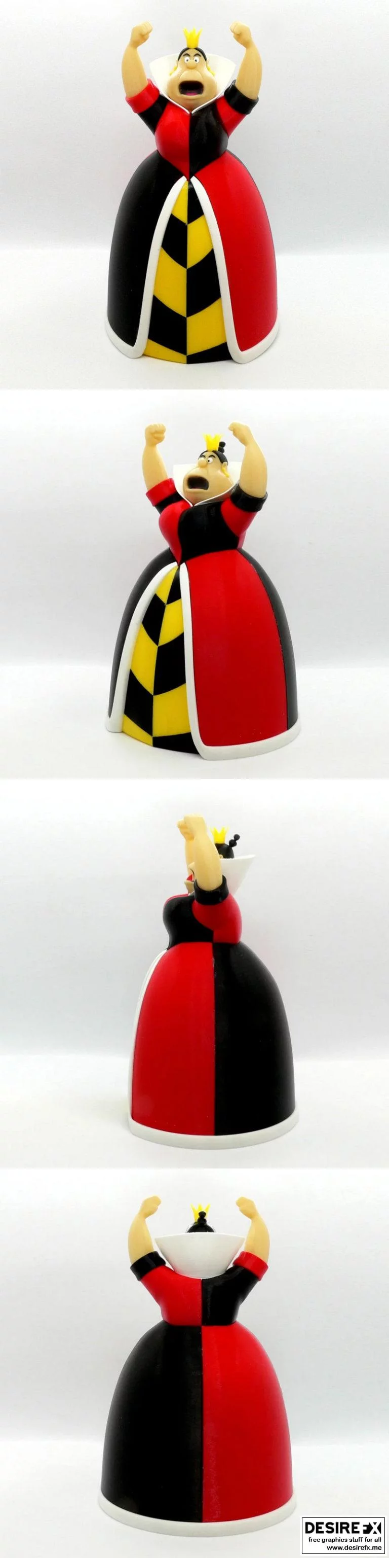 心之女王 3D打印模型|Queen of Hearts