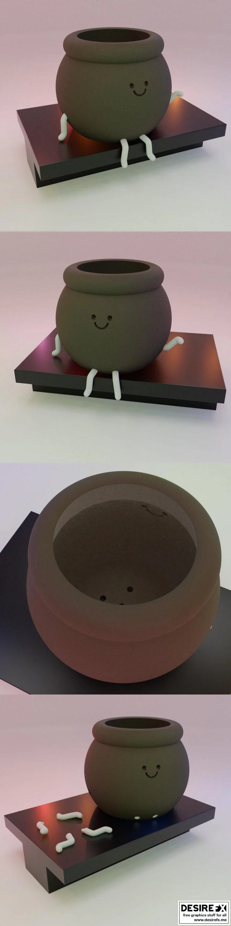 潘多拉殿 快乐脸花盆|Pandoranium – Flower Pot (Happy Face)