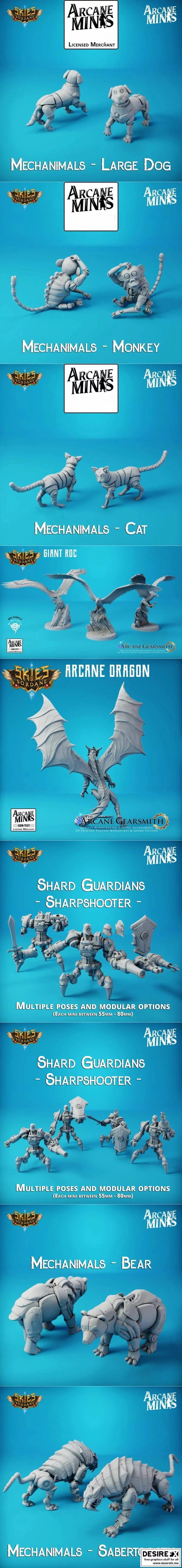 索尔丹之空 - 3D打印模型集|Skies of Sordane – Minis