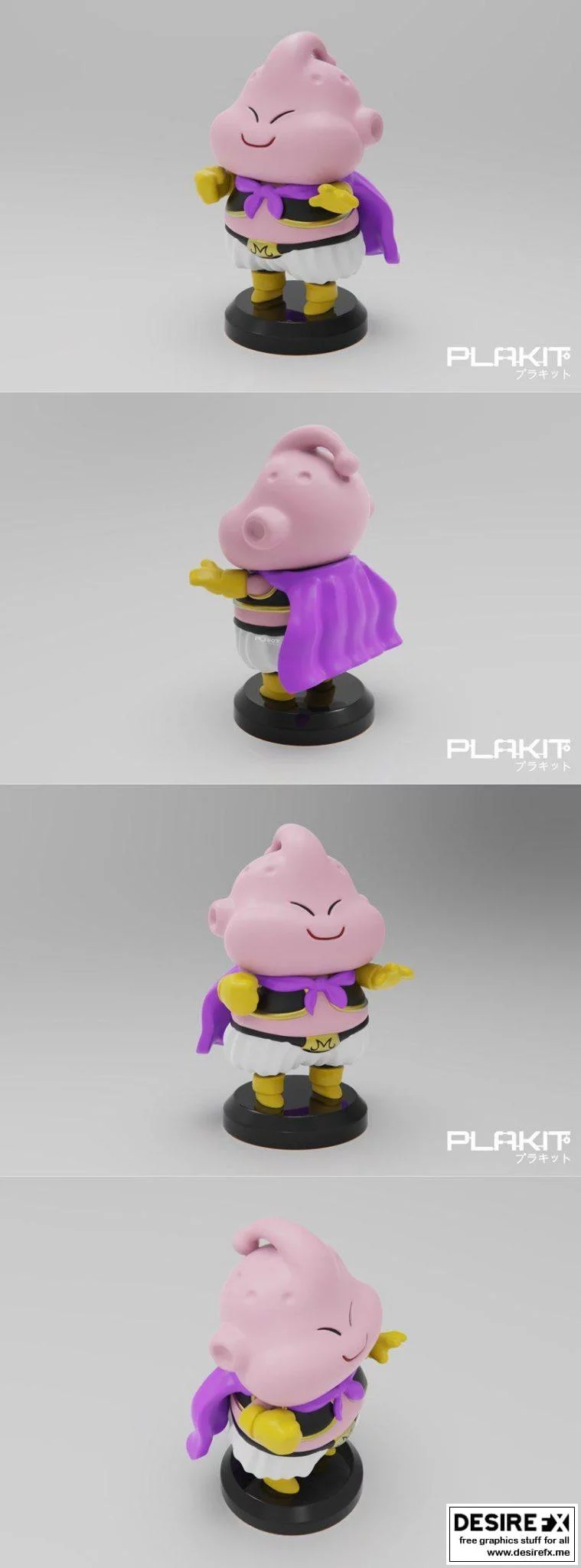 PlaKit DBZ 魔人布欧 3D打印模型|PlaKit DBZ Majin Buu
