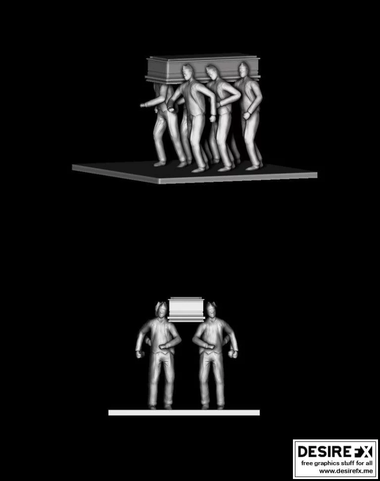 舞动的棺材 3D打印模型|Dancing Coffin Meme