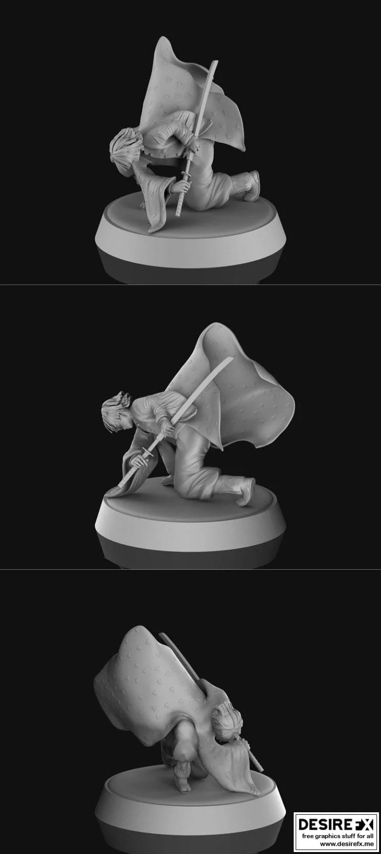 鬼灭之刃 甘露寺蜜璃 3D打印模型|Kimetsu no Yaiba – Zenitsu