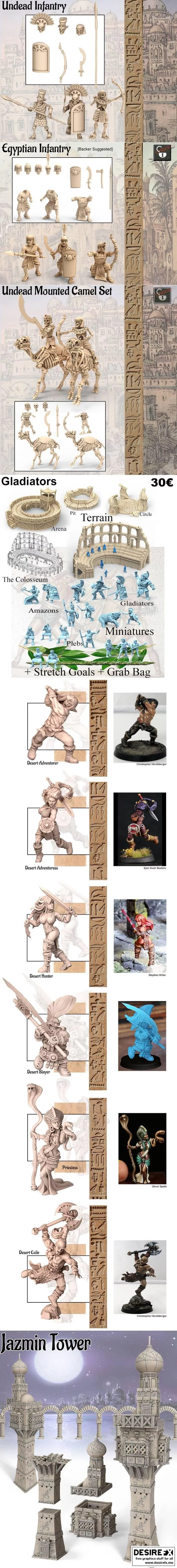 Iain Lovecraft – 沙漠冒险系列3D打印模型|Iain Lovecraft – Desert Adventures