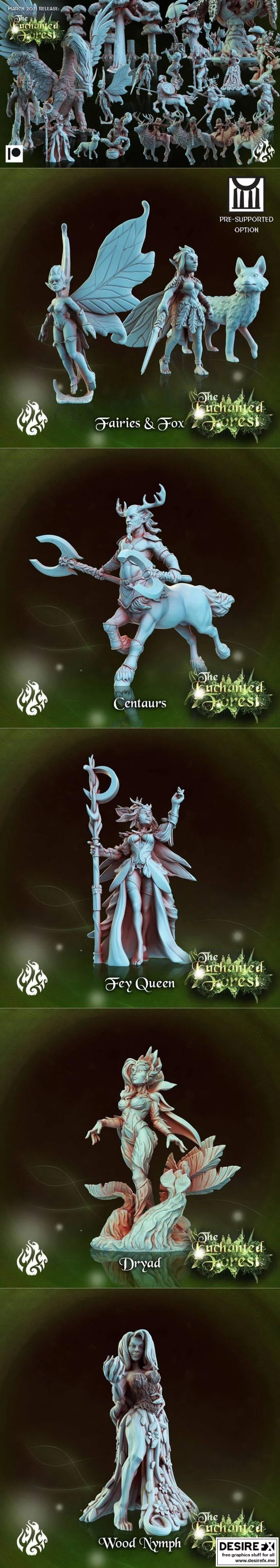 Crippled God Foundry –  enchanted forest 3D打印模型|Crippled God Foundry – Enchanted Forest March 2021