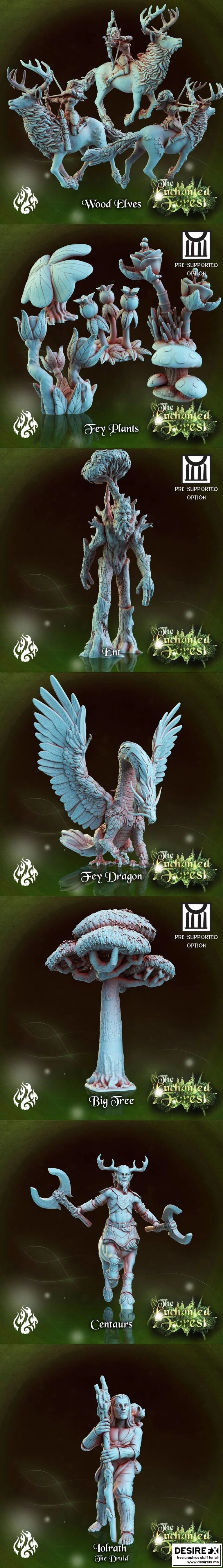 Crippled God Foundry –  enchanted forest 3D打印模型|Crippled God Foundry – Enchanted Forest March 2021