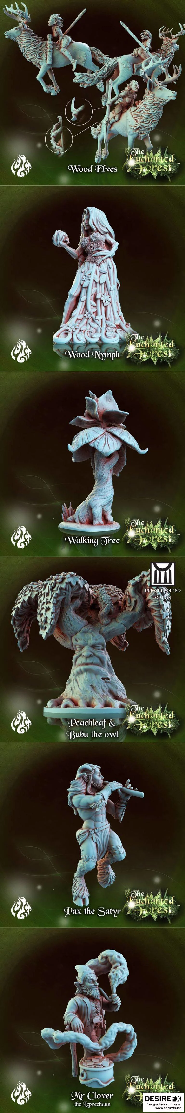 Crippled God Foundry –  enchanted forest 3D打印模型|Crippled God Foundry – Enchanted Forest March 2021