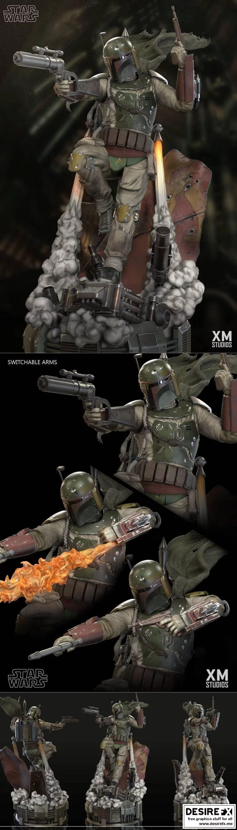《星球大战：鲍勃费特3D打印模型》|Boba Fett