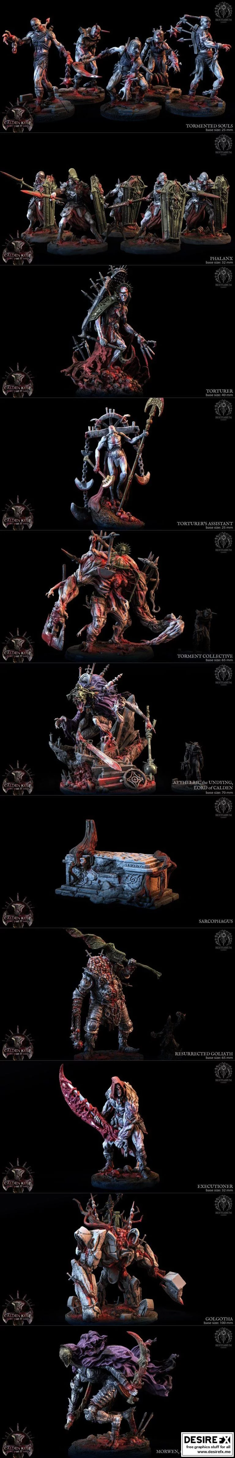 Bestiarum迷你模型·卡登堡第二部分·2022年4月|Bestiarum Miniatures – Calden Keep Part II April 2022