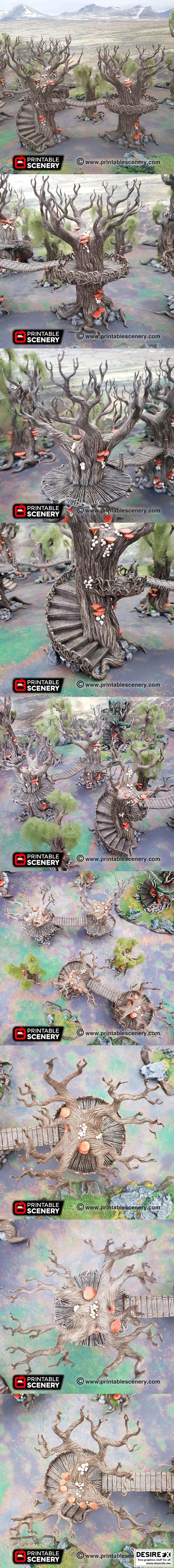 精灵小径 3D打印模型|Printable Scenery – Elven Walkway