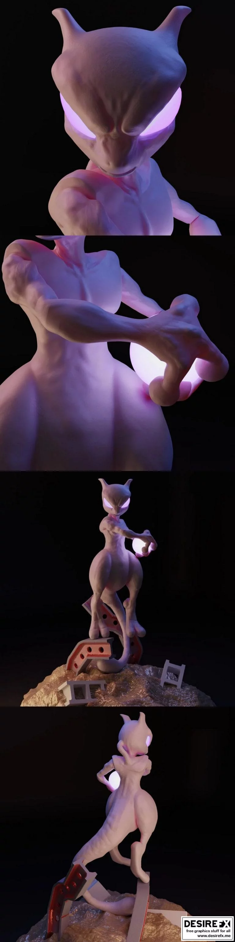 MewTwo 3D打印模型|MewTwo Folly