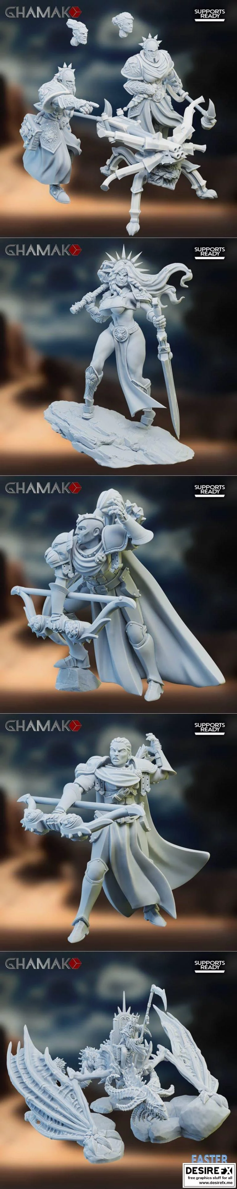 Ghamak幻想世界2022角色3D打印模型|Ghamak – Fantasy April 2022