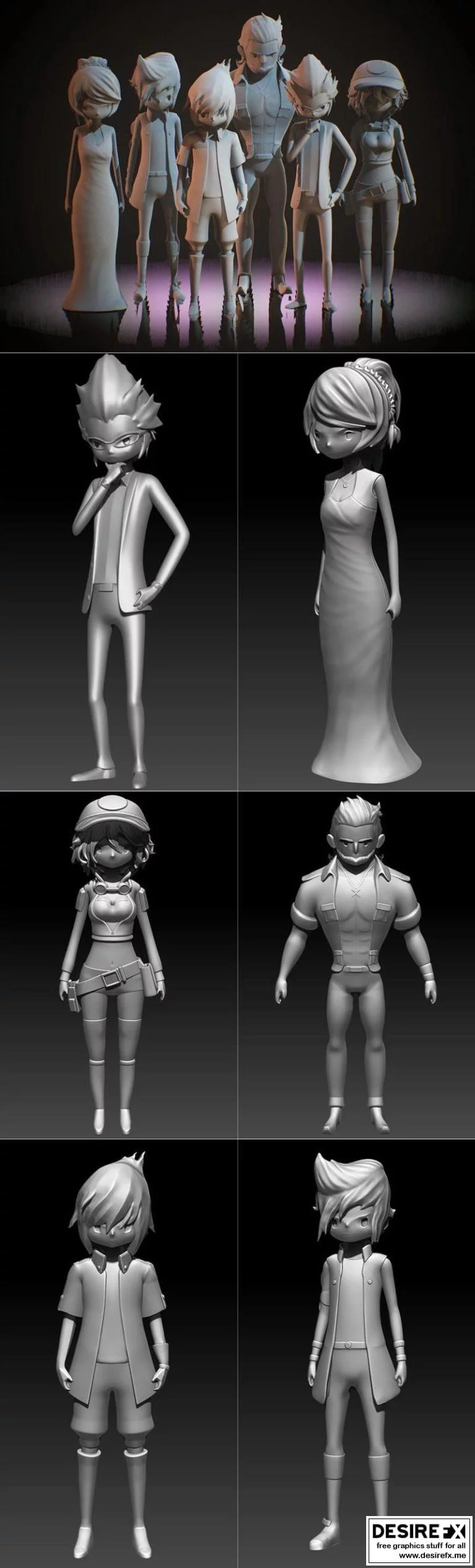 最终幻想15口袋版收藏：3D打印模型集|Final Fantasy XV Pocket Edition Collection