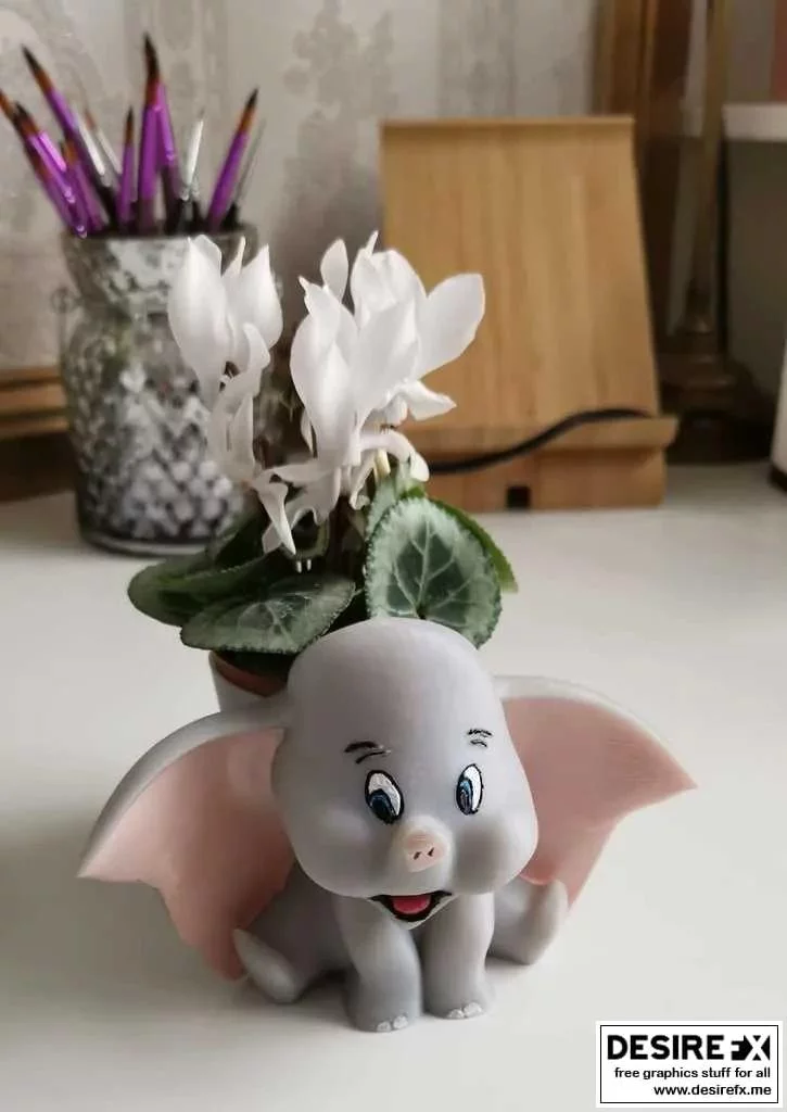 Dumbo 植物盆栽 3D打印模型|Dumbo Planter