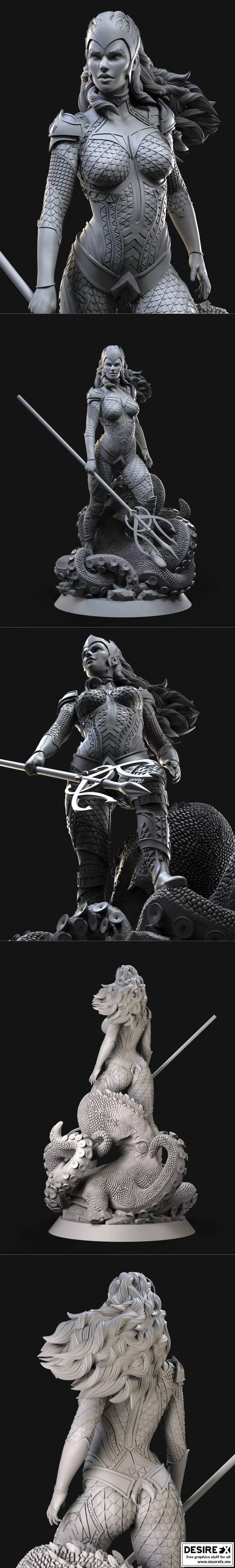 Queen Mera 3D打印模型|Queen Mera