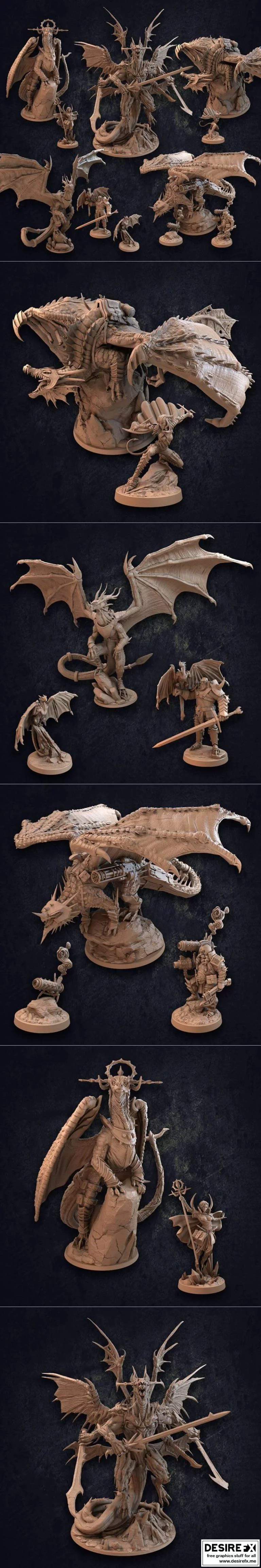 龙缚者包 - 龙捕手旅舍 3D打印模型|The Dragon Trappers Lodge – Dragonstriker Pack