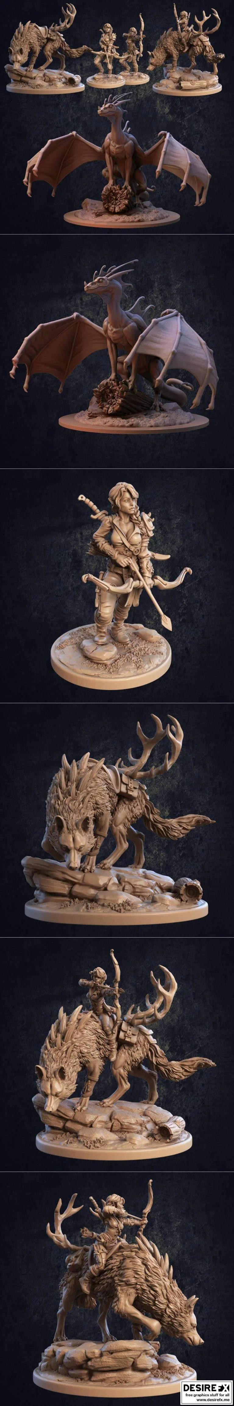 龙缚旅舍——靛色精灵与捕龙者套装|The Dragon Trappers Lodge – Indigo Fae and Trapper Pack