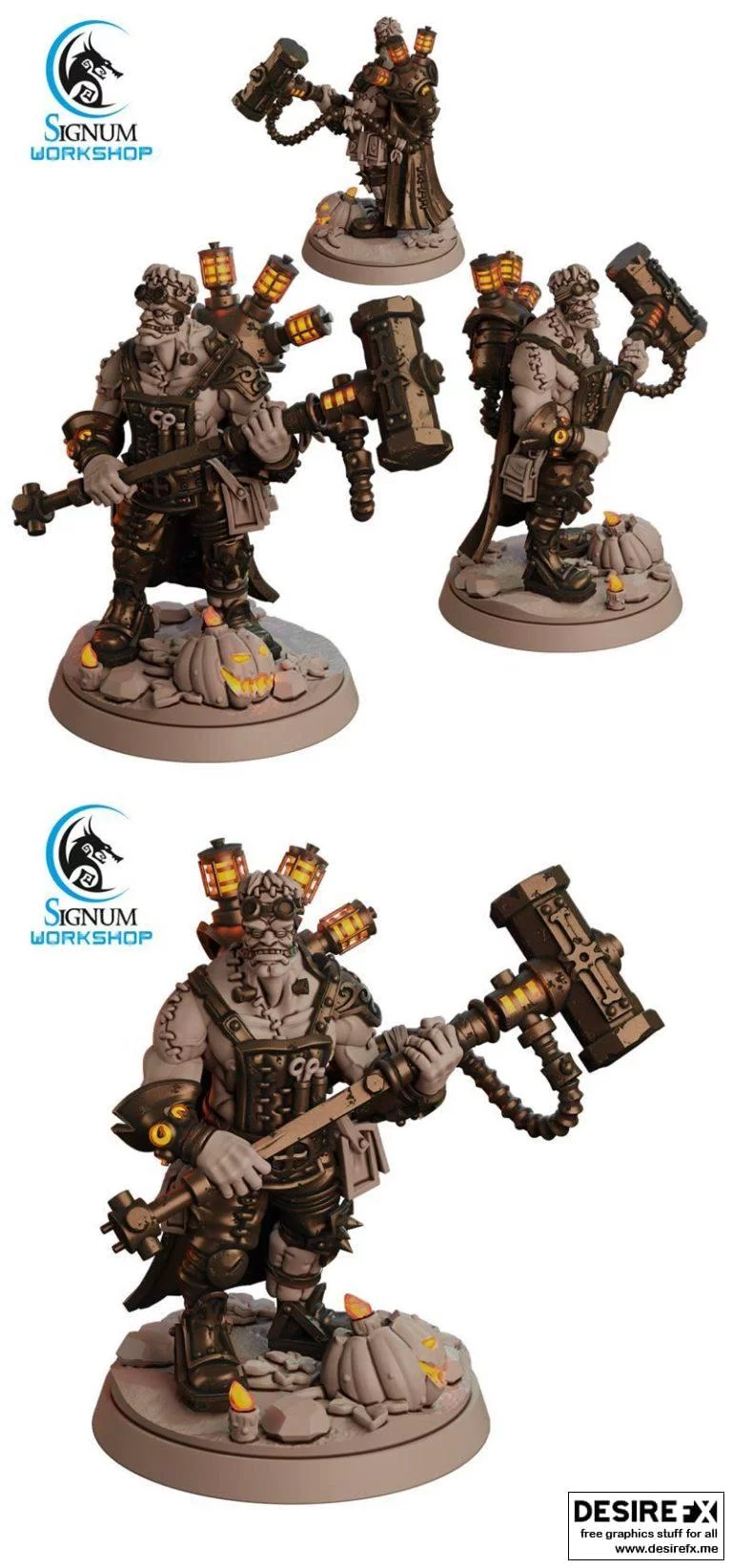 Mortville重锤战士3D打印模型|Mortville the Heavy Hammer