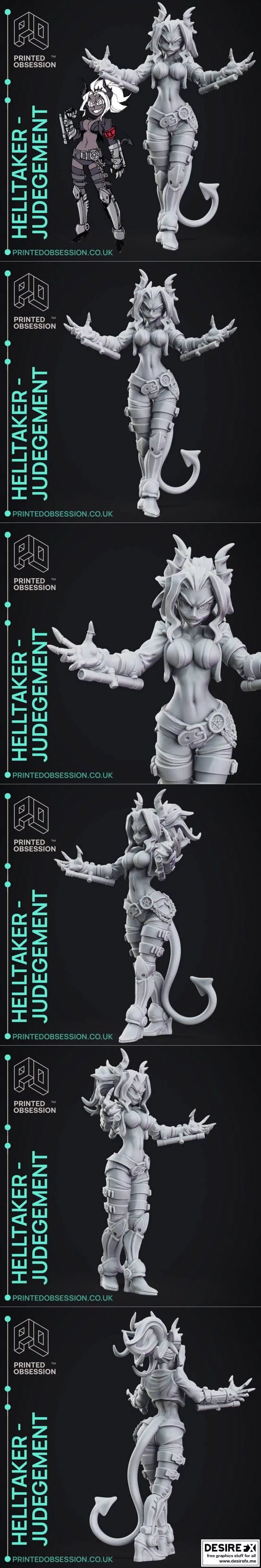 Helltaker - 判官降临 3D打印模型|Helltaker – Judgement