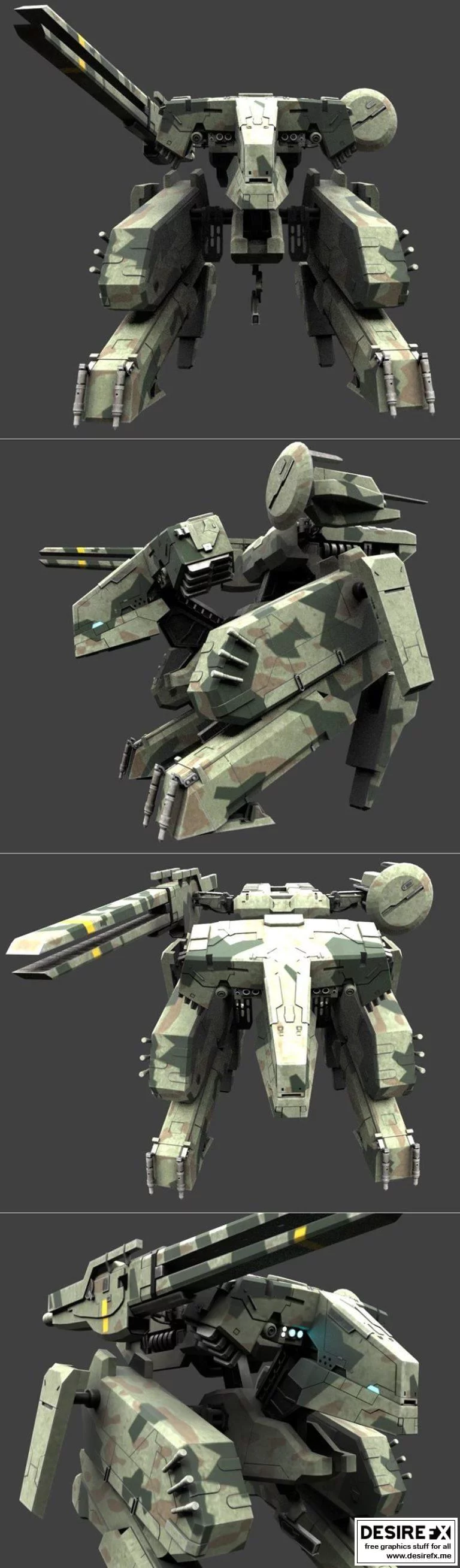 金属 Gear REX 3D打印模型|Metal Gear REX