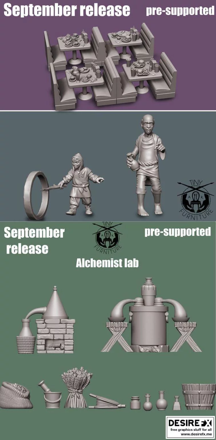 Tiny Furniture 九月2021：赛博朋克2077-艾达·布里吉特-3D打印模型设计|Tiny Furniture September 2021