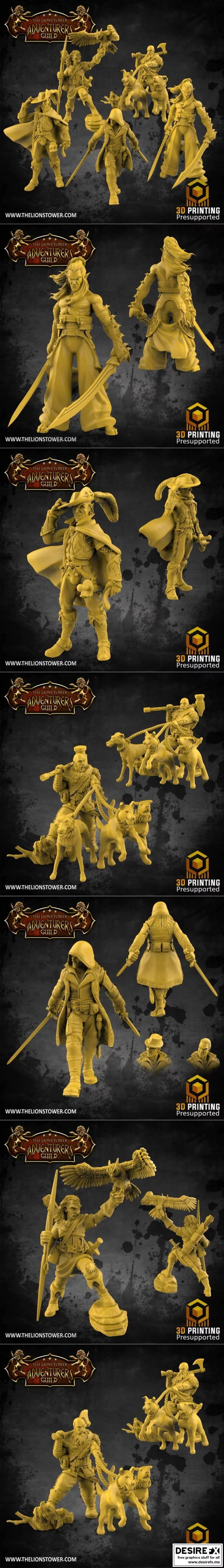 Drizzle世界观3D角色模型集|Enemies and Allies of Drizzle