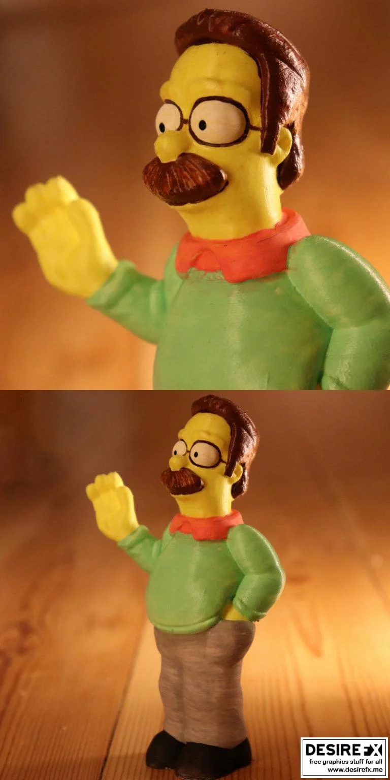 辛普森一家 - 聂弗兰德斯 3D打印模型|The Simpsons – Ned Flanders