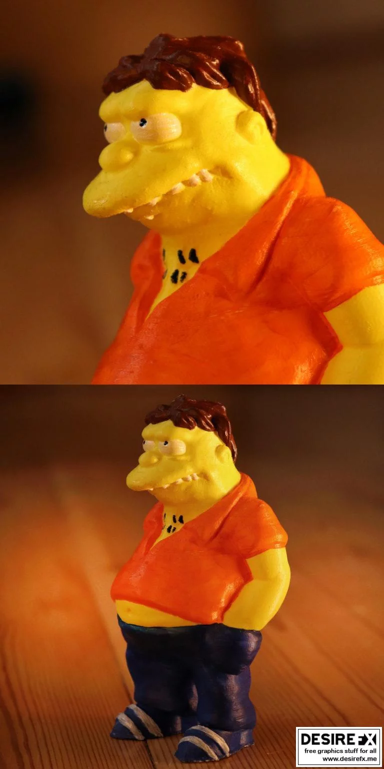 《辛普森一家 - 巴尼·古姆布尔 3D打印模型》|The Simpsons – Barney Gumble
