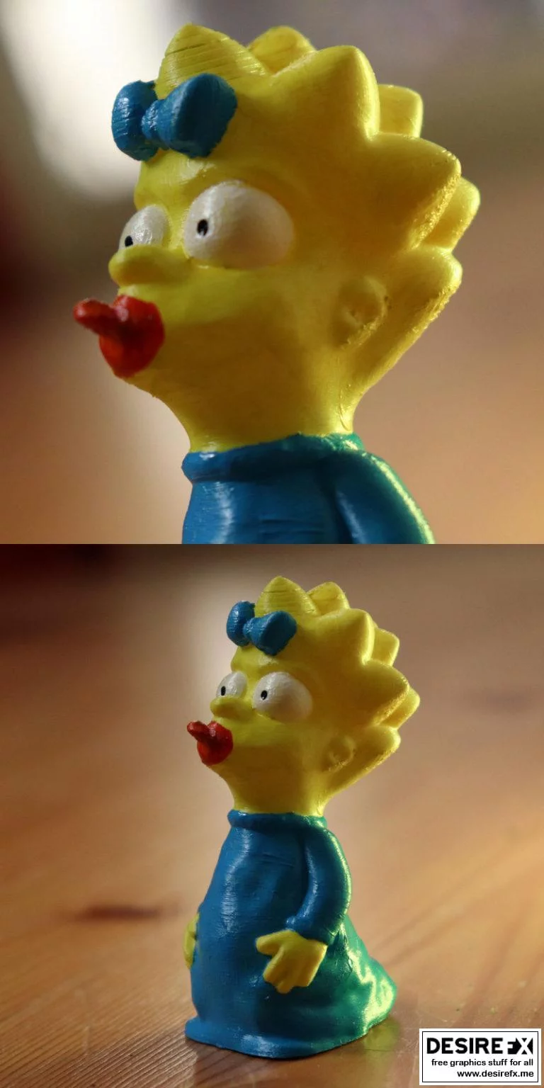 《辛普森一家 - 麦琪》3D打印模型|The Simpsons – Maggie Simpson
