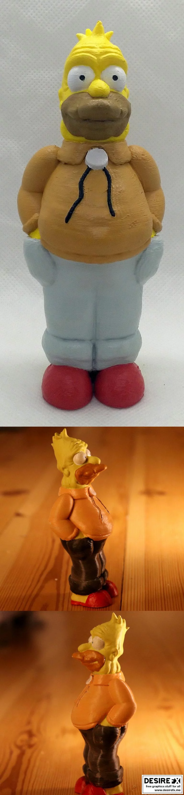 《辛普森一家 - 古迪·格雷普 3D打印模型》|The Simpsons – Grampa