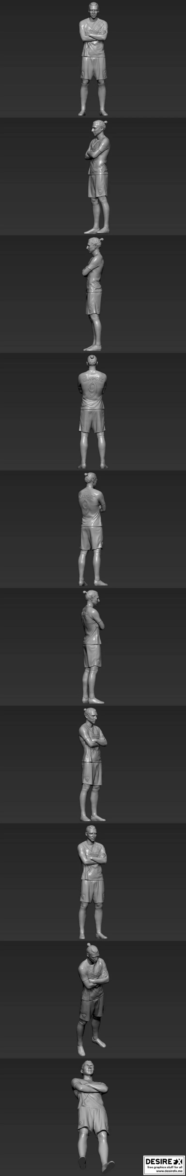 Zlatan伊布拉希莫维奇 3D打印模型|Zlatan Ibrahimovic