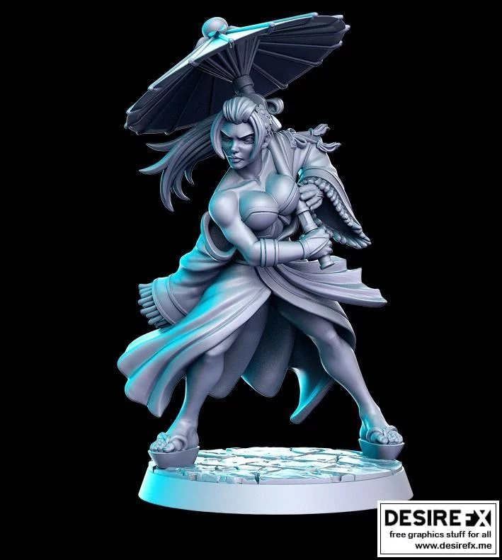 华语风华·乙女之刃3D打印模型|Asuka (Geisha Assassin)