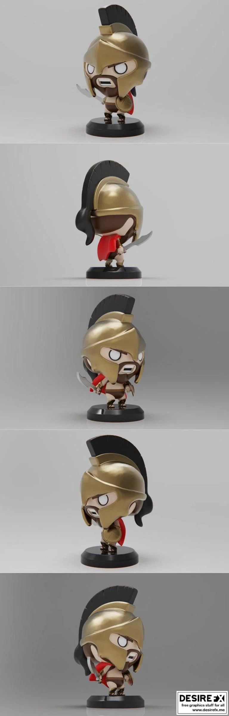 PlaKit 300 《莱奥尼达斯》3D打印模型|PlaKit 300 King Leonidas