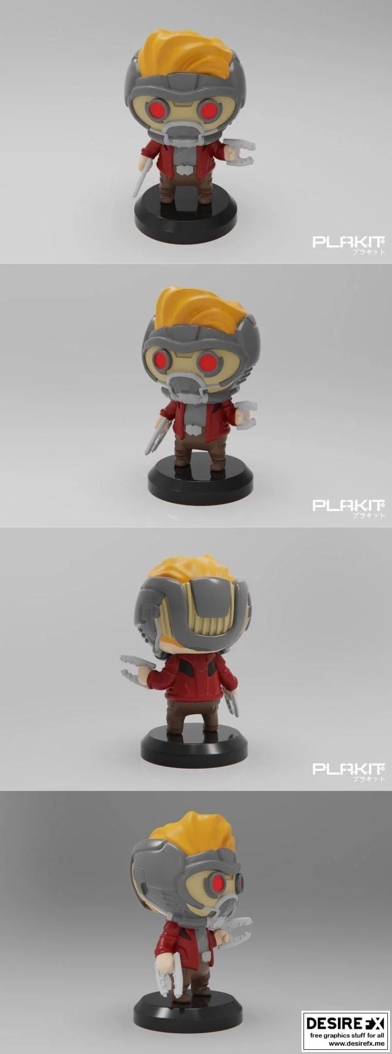PlaKit 星爵 3D打印模型|PlaKit GOTG STARLORD