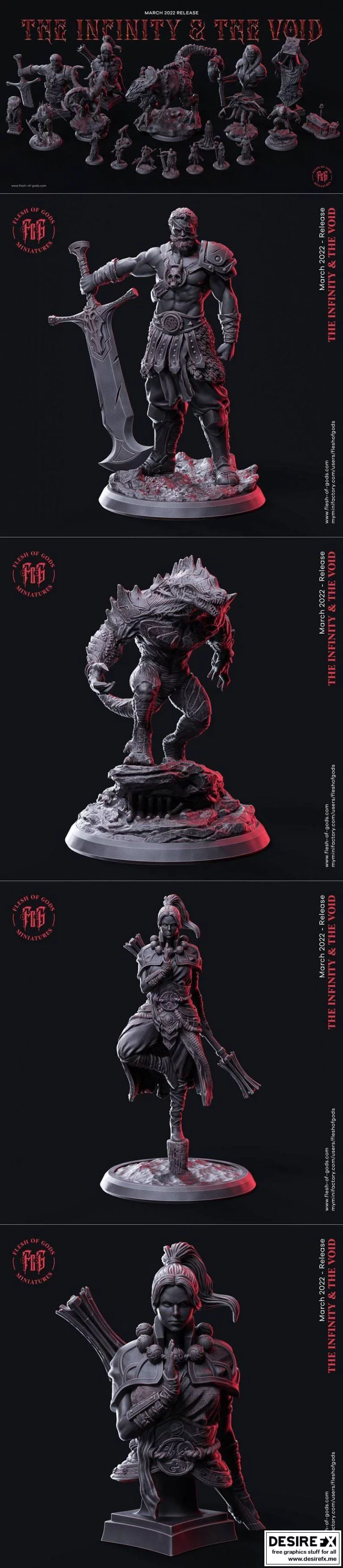 神之肉 – 无限与虚无 3D打印模型|Flesh of Gods – The Infinity and The Void March 2022