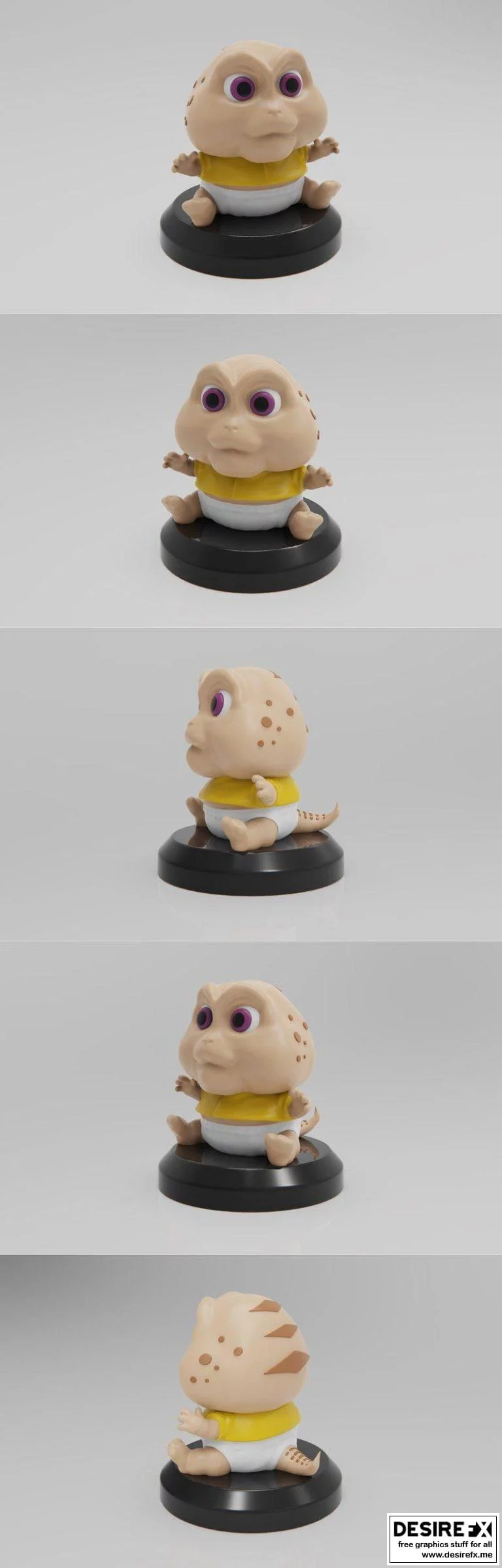 PlaKit恐龙宝宝辛西娅 3D打印模型|PlaKit Dinosaurs Baby Sinclair