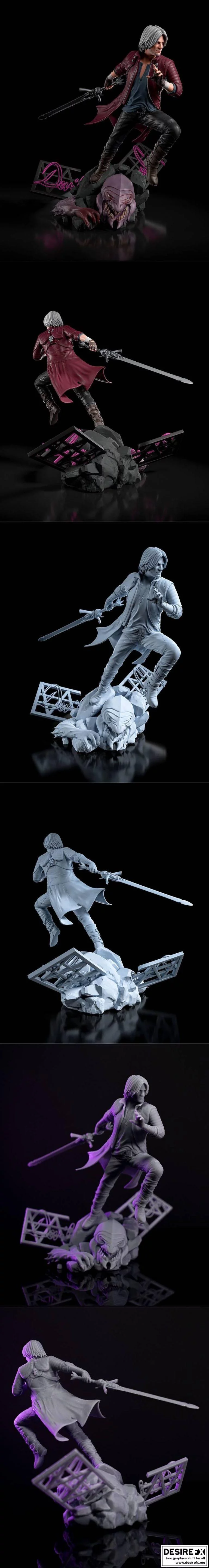 Dante中的作品与角色3D打印模型集|Dante