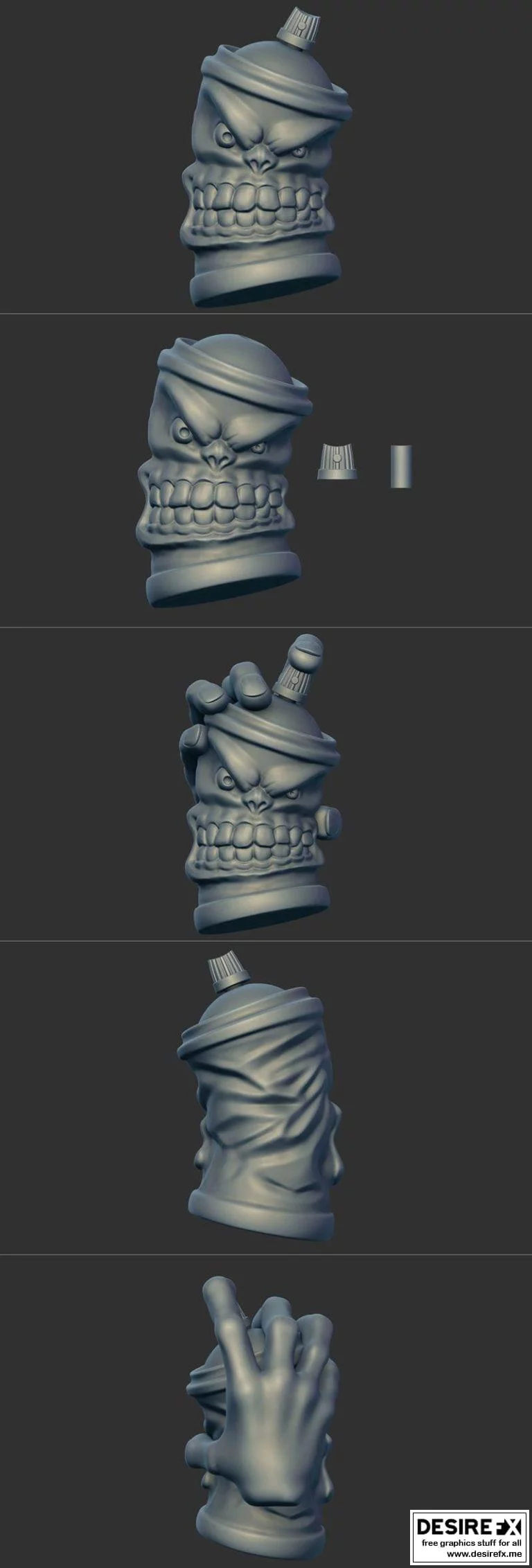 工作室名称-3D打印模型名称-角色名称|Spray Paint