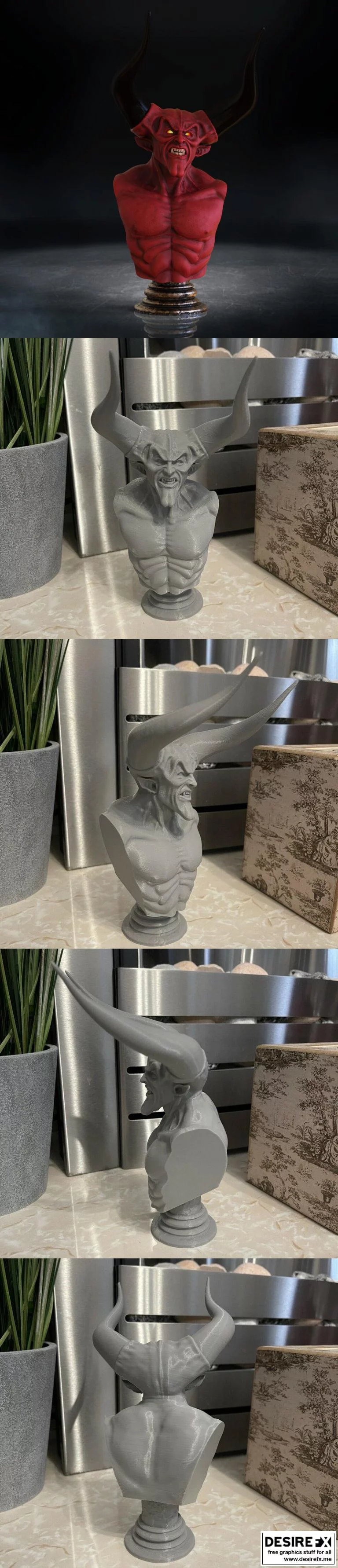 黑暗破灭：赛博纪元·机械之心3D打印模型|Darkness Bust