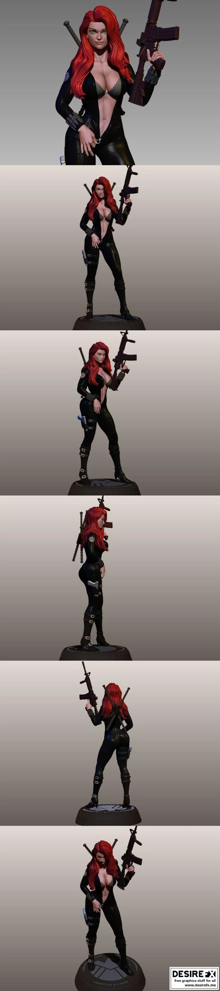 黑寡妇3D打印模型|Black Widow