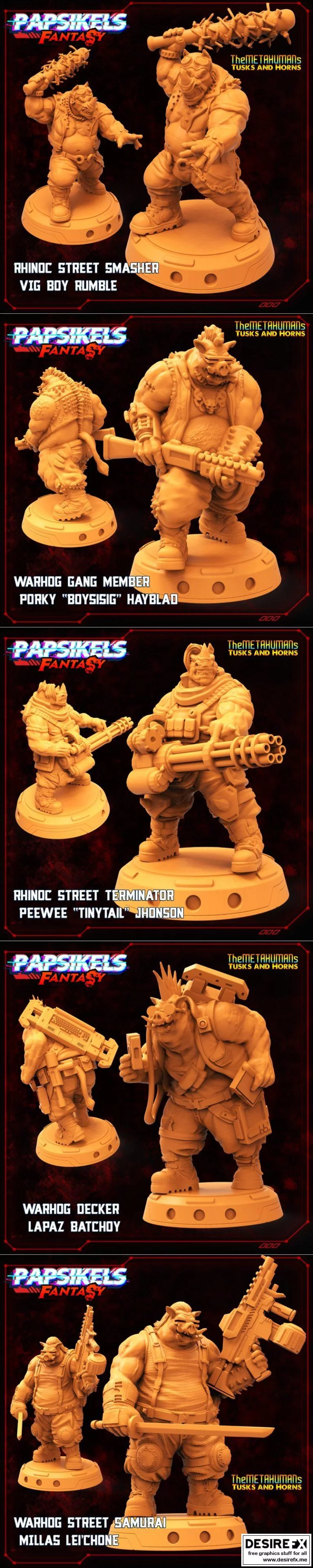 Papsikels迷你模型——元人类系列（2021年）|Papsikels Miniatures – the Metahumans February 2021