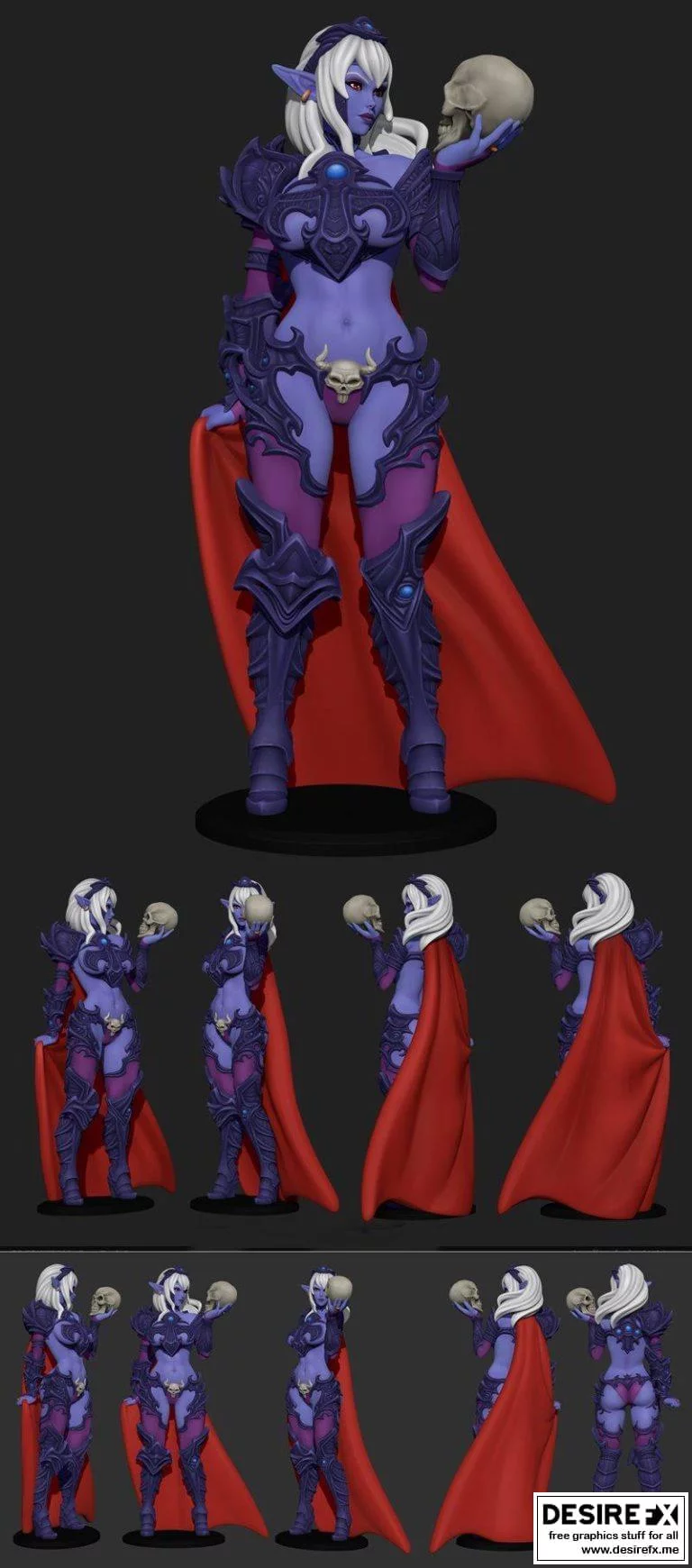 暗黑女王Syx 3D打印模型|Dark Queen Syx