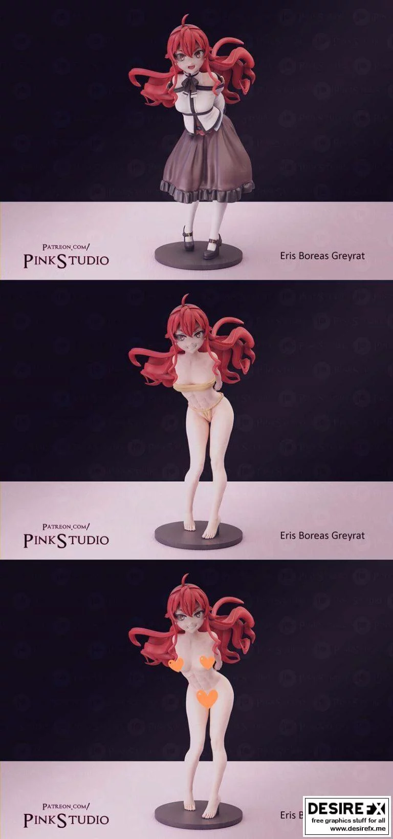 灰兔·北风之境 3D打印模型|Eris Boreas Greyrat