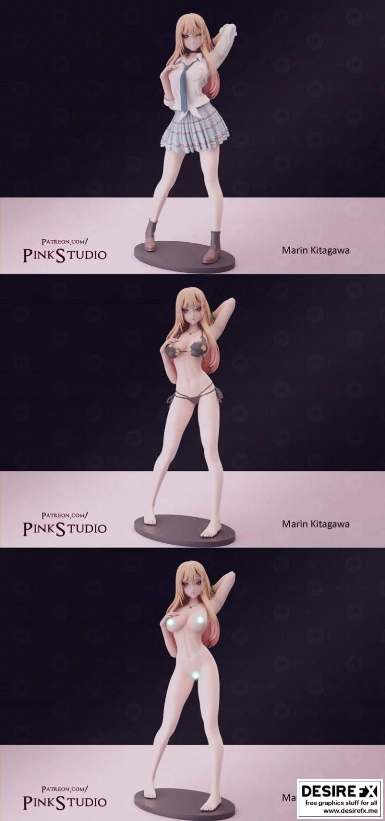 马林·川口 3D打印模型集|Marin Kitagawa